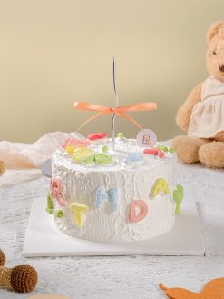 Gato Happy Birthday Pastel